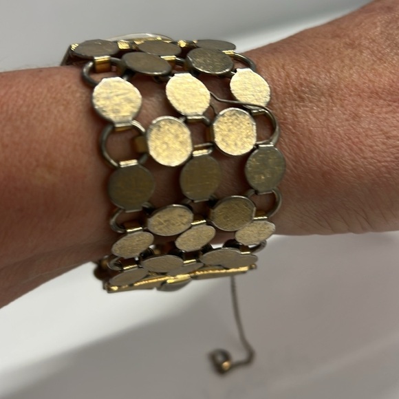 Vendome Vintage Metal Wide Bracelet Watch - Picture 6 of 8